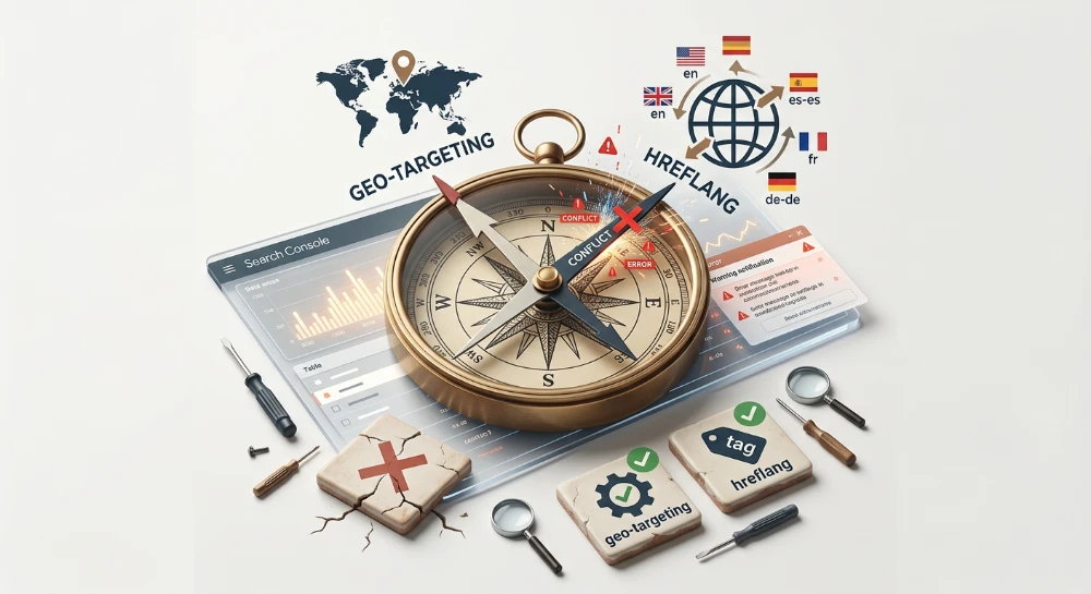 Hreflang signals conflicting with geo-targeting settings in Search Console