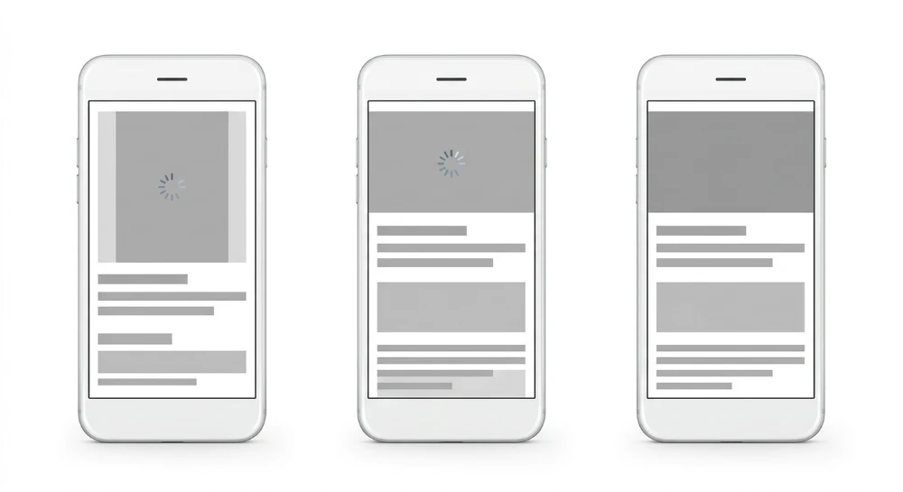 Image aspect ratio shifts causing CLS on mobile during slow network loads