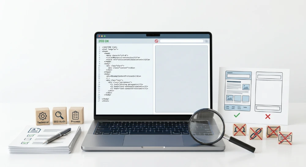 Auditing HTML Rendering for Empty or Incomplete Pages