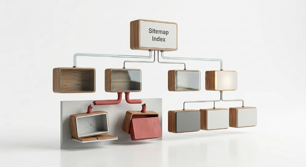 Sitemap index files referencing sub-sitemaps returning 404 errors
