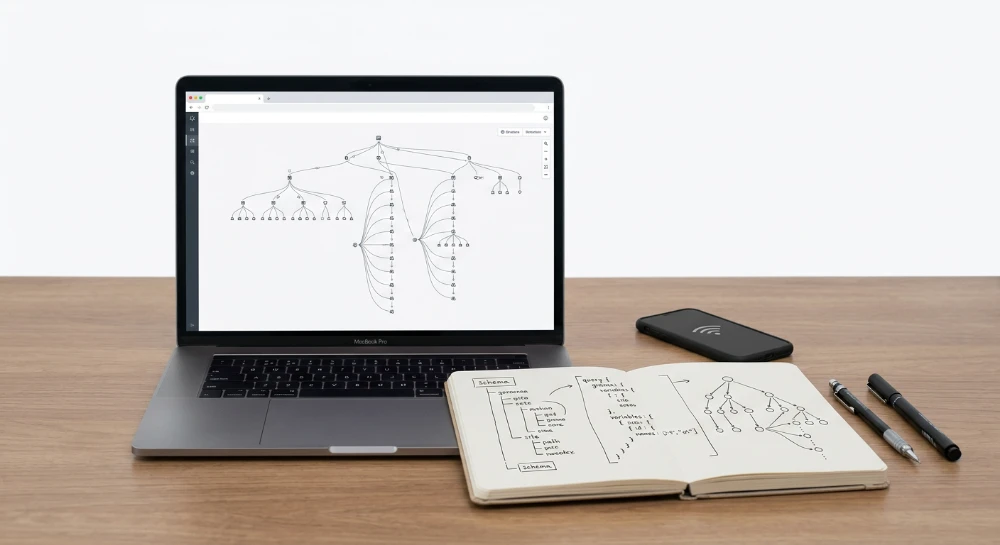 Utilizing graphql queries to map complex site architectures remotely