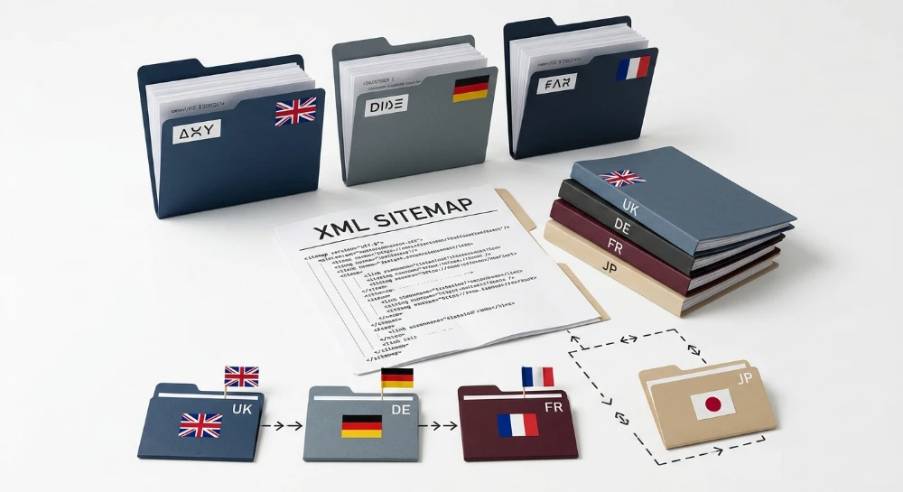 Hreflang tags missing from XML sitemap causing international indexation gaps