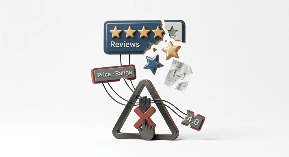 Review schema manipulation violations causing structured data manual penalties