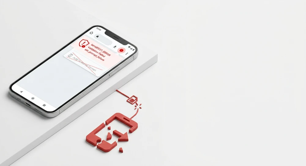 Progressive Web App manifest errors breaking Add to Home Screen functionality