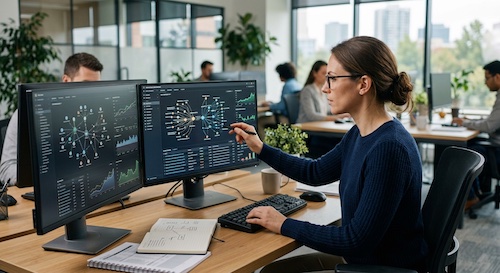 Real time auditing of automated link network configurations