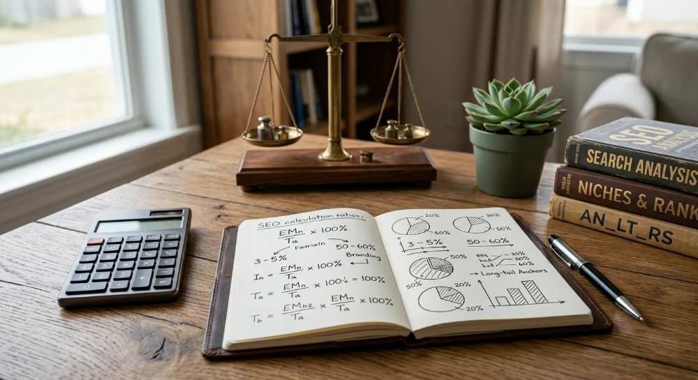 Calculating optimal exact match anchor ratios for competitive niches