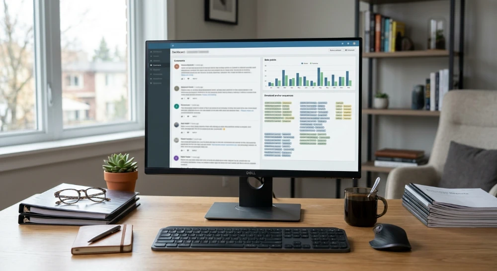 Spotting unnatural repetitive anchor sequences in automated blog comments